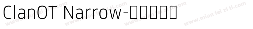 ClanOT Narrow字体转换